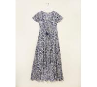 Fat Face FatFace Erin Blue Beachwear Wrap Dress Blue EU 34 Regular (UK 6 R)