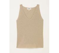 Fat Face FatFace Evelyn Gold Metallic Knit Vest Top