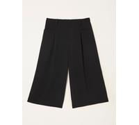 Fat Face FatFace Evie Black Satin Back Crepe Culotte