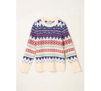 Fat Face FatFace Fairisle Knitted Crew Jumper naturel FR 48 (EU 46)