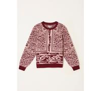 fatface FatFace Floral Bouquet Knitted Crew Neck Jumper rouge FR 38 (EU 36)
