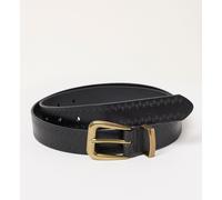 fatface FatFace Floral Embossed Leather Belt Noir S (FR 38-40)