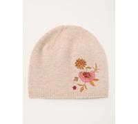 Fat Face FatFace Floral Embroidered Beanie naturel Un an