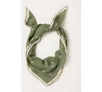 Fat Face FatFace Floral Spot Printed Square Scarf vert Un an