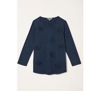 Fat Face FatFace Flower Applique Top bleu FR 36 (EU 34)