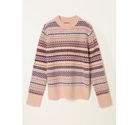 Fat Face FatFace Genevieve Natural Fairisle Crew Neck Jumper