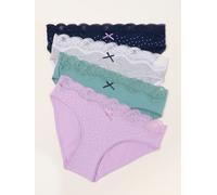 Fat Face FatFace Green 4 Pack of Spot High Leg Knickers