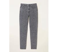 Fat Face FatFace Grey Denim Floral Bouquet Laser Print Jeans