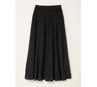 Fat Face FatFace Harper Black Midi Skirt Black EU 50 Regular (UK 22 R)