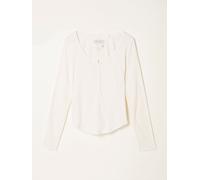 Fat Face FatFace Hattie White Henley Pyjama Top