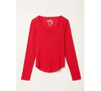 Fat Face FatFace Henley Pyjama Top rouge FR 38 (EU 36)