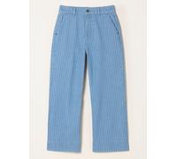 Fat Face FatFace Hove Blue Denim Wide Leg Crop Jeans