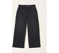 Fat Face FatFace Hove Washed Black Wide Leg Crop Jeans