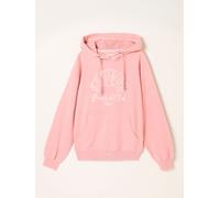 Fat Face FatFace Imogen Pink Breakfast In Bed Graphic Overhead Hoodie