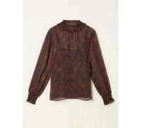 Fat Face FatFace Jaclyn Black Circle Floral Blouse