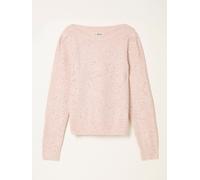 Fat Face FatFace Jasmine Pale Pink Sparkle Knitted Boat Neck Jumper