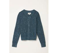 Fat Face FatFace Jasmine Teal Blue Sparkle Knitted Cardigan