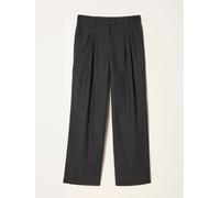Fat Face FatFace Juno Charcoal Grey Check Straight Leg Trousers