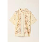 Fat Face FatFace Kara Yellow Ditsy Pop Petite Shirt Yellow Ditsy Pop EU 44 Petite (UK 16 P)