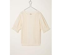 Fat Face FatFace Knitted and Woven Top crème FR 52 (EU 50)