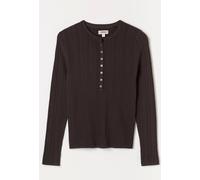 Fat Face FatFace Knitted Henley Jumper Brun FR 46 (EU 44)