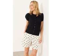 fatface FatFace Knitted Pointelle Top Noir FR 48 (EU 46)