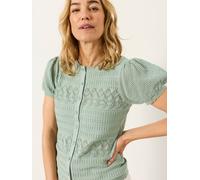 fatface FatFace Knitted Pointelle Top vert FR 36 (EU 34)