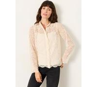fatface FatFace Lace 2 in 1 Shirt crème FR 38 (EU 36)