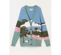 fatface FatFace Landscape Knitted Cardigan bleu FR 38 (EU 36)