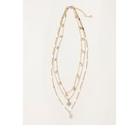 Fat Face FatFace Layered Sparkle Necklace doré Un an