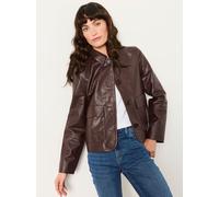fatface FatFace Leather Jacket violet FR 40 (EU 38)
