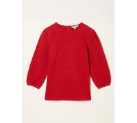 Fat Face FatFace Leni Red Sparkle Stripe Top