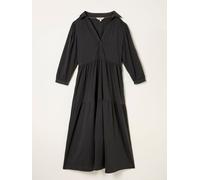 Fat Face FatFace Lola Charcoal Grey Jersey Midi Dress Charcoal Grey 14 S