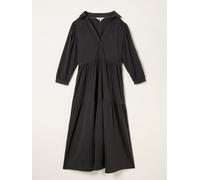 Fat Face FatFace Lola Charcoal Grey Petite Jersey Midi Dress Charcoal Grey 18 P