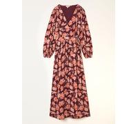 Fat Face FatFace Lottie Claret Winter Floral Petite Maxi Dress Claret Winter Floral 6 P