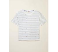 Fat Face FatFace Maddie Ivory Embroidered Stripe T Shirt
