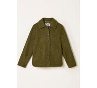 Fat Face FatFace Mae Olive Green Boucle Jacket