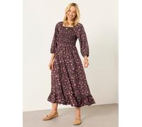 Fat Face FatFace Midi Dress Brun FR 44 Petite (EU 42 P)