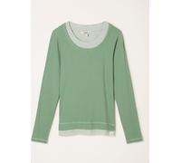 Fat Face FatFace Mila Jade Green Long Sleeve T Shirt