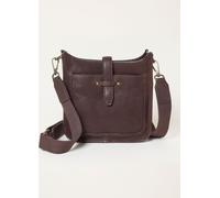 Fat Face FatFace Mini Alma Chocolate Brown Leather Crossbody Bag