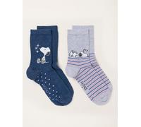 Fat Face FatFace Multi 2 Pack Snoopy Star Stripe Socks