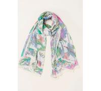 Fat Face FatFace Multi Tropical Printed Multi Use Scarf crème Un an