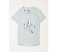 Fat Face FatFace Natalie Pale Blue Seal Graphic T Shirt