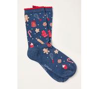 Fat Face FatFace Navy Christmas Baking Socks