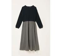 Fat Face FatFace Nia Dark Natural Ikat Geo Midi Dress Dark Natural Ikat Geo 34short