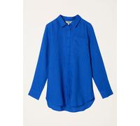 Fat Face FatFace Olivia Cobalt Blue Petite Linen Shirt Cobalt Blue 36petite
