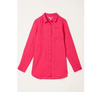 Fat Face FatFace Olivia Dark Pink Linen Shirt Dark Pink EU 36 Regular (UK 8)