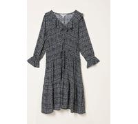 Fat Face FatFace Orla Black Tapestry Floral Dress Black Tapestry Floral EU 44 Long (UK 16 L)