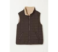 fatface FatFace Padded Borg Fleece Gilet Brun FR 36 (EU 34)