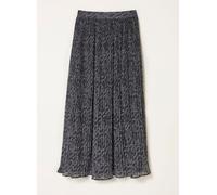 Fat Face FatFace Paignton Graphite Grey Texture Floral Midi Skirt Graphite Grey Texture Floral 10 R